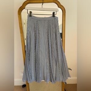 Flowing blue and white skirt from Anthropology.